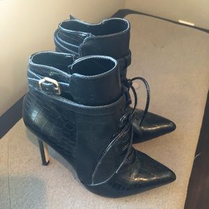 Altuzarra for Target faux croc booties- size 8